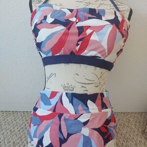 Kona Sol Multicolor Leaf Bikini